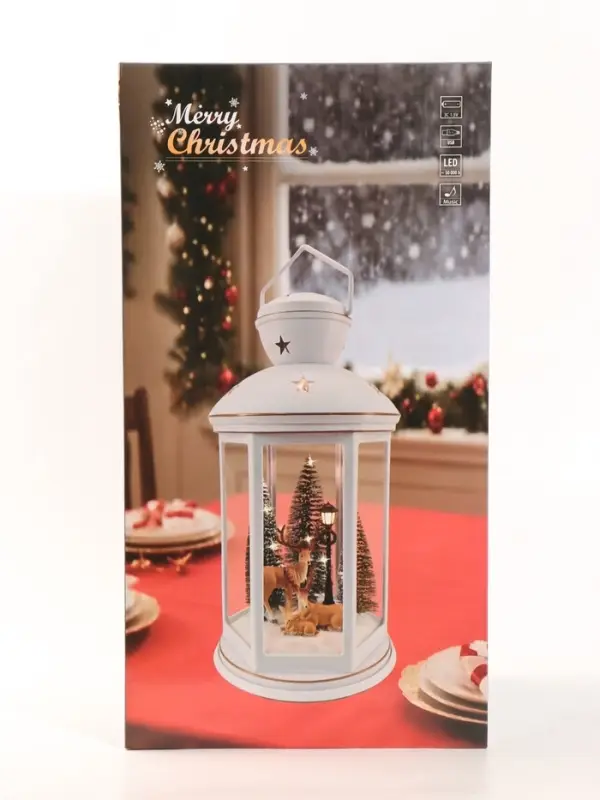 Фигурка светодиодная &laquo;Семья оленей&raquo;, новогодняя, 3хС(LR14), музыка, USB, 21&times;21&times;42 см