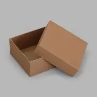 Коробка подарочная складная, упаковка, крышка-дно, крафт, 12&times;12&times;5 см