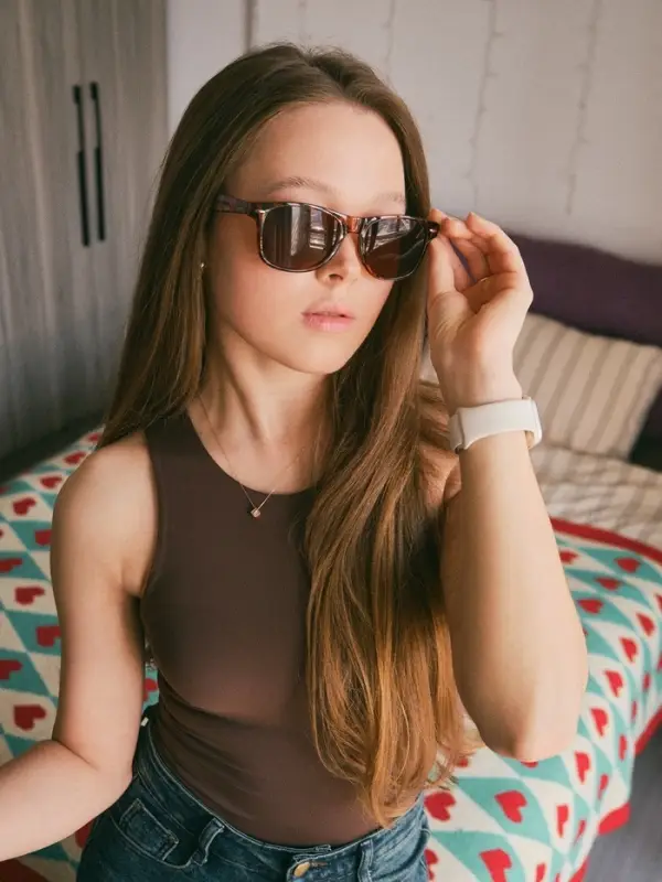 Очки солнцезащитные женские &laquo;OneSun. Wayfarer&raquo;, uv 400, линза 5&times;6 см, коричневый