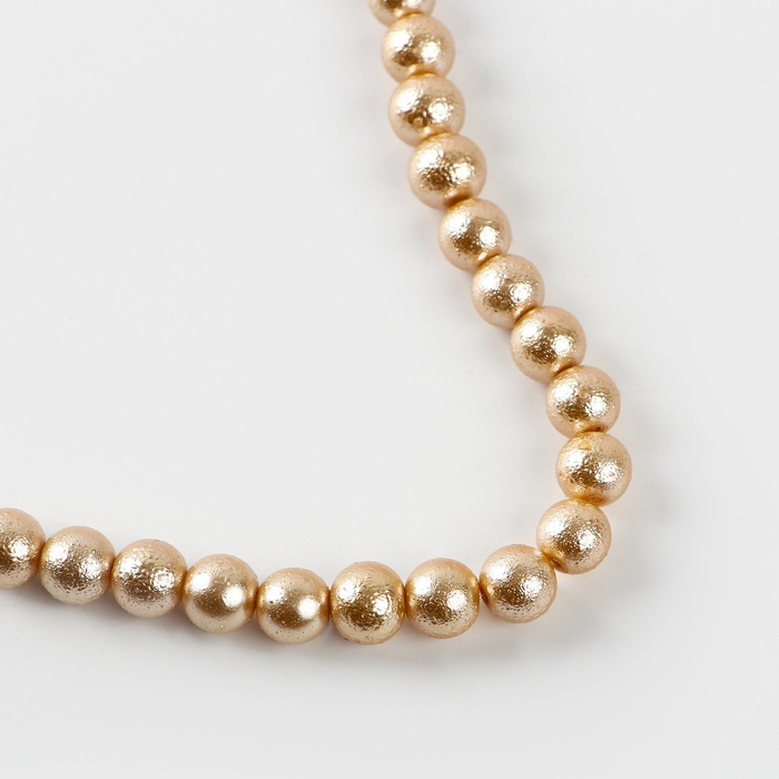 Бусины из стекла, набор 78 шт., размер 1 шт. — 10 мм, цвет золотой