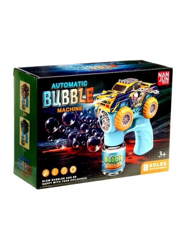 Генератор мыльных пузырей "Крутая тачка", световые эффекты, работает от батареек