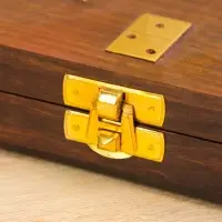 Настольная игра &laquo;Домино&raquo;, 18.5&times;7.5&times;4 см, дерево шишам, латунь