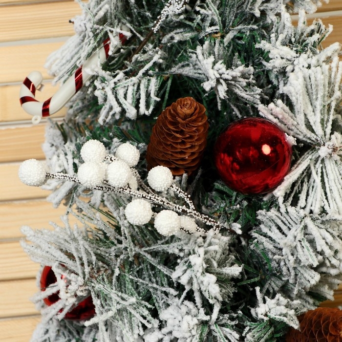 Ёлка декор настенная  Ёлка декор настенная "Уютная сказка" заснеженная, 67 см