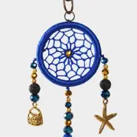 Брелок ловец снов, 17 см, ярко-синий Брелок ловец снов, 17 см, ярко-синий
