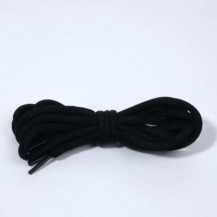 Шнурки для обуви, пара, круглые, d=5 мм, 110 см, чёрные
