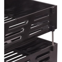 Лоток горизонтальный для бумаг Attache 3шт/наб на металл стерж черный