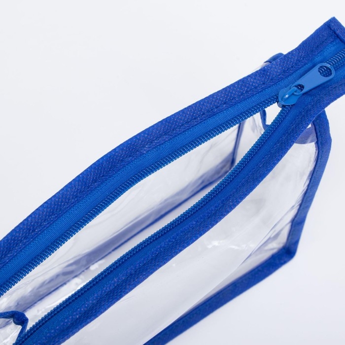 Косметичка на молнии, цвет синий Косметичка на молнии, цвет синий