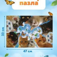 Пазл "Любопытные котики", 500 деталей