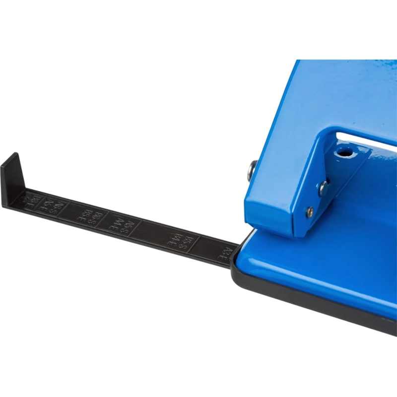 Дырокол до 20 листов, с линейкой, металл, синий