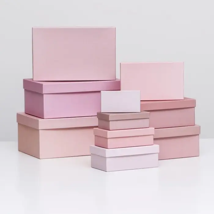 Набор коробок 10 в 1 «Пудра», 30 х 19 х 13 - 12 х 6,5 х 4 см