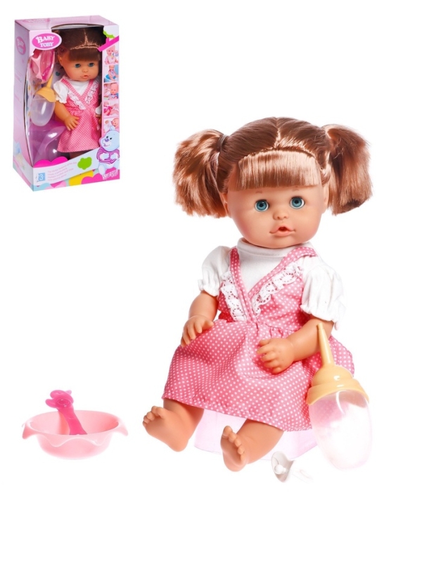 Пупс функциональный "Мой малыш" пьет, писает, с аксесс. В ПАКЕТЕ