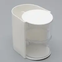 Органайзер для хранения, 2 секции, 13.4&times;12.3&times;10 см, белый