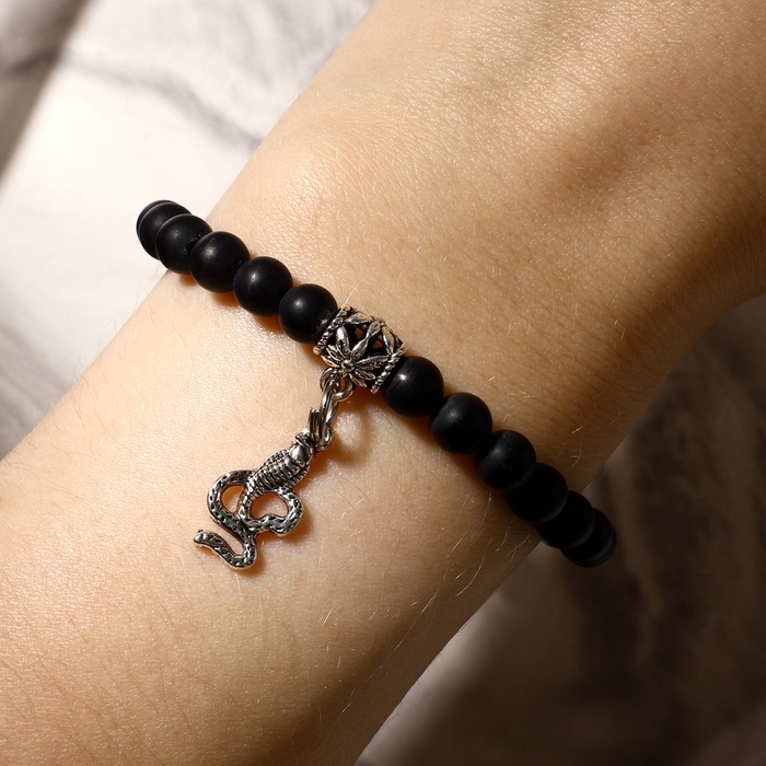 Браслет с подвеской МИКС шар №6 «Шунгит», 5,5см Браслет с подвеской МИКС шар №6 «Шунгит», 5,5см