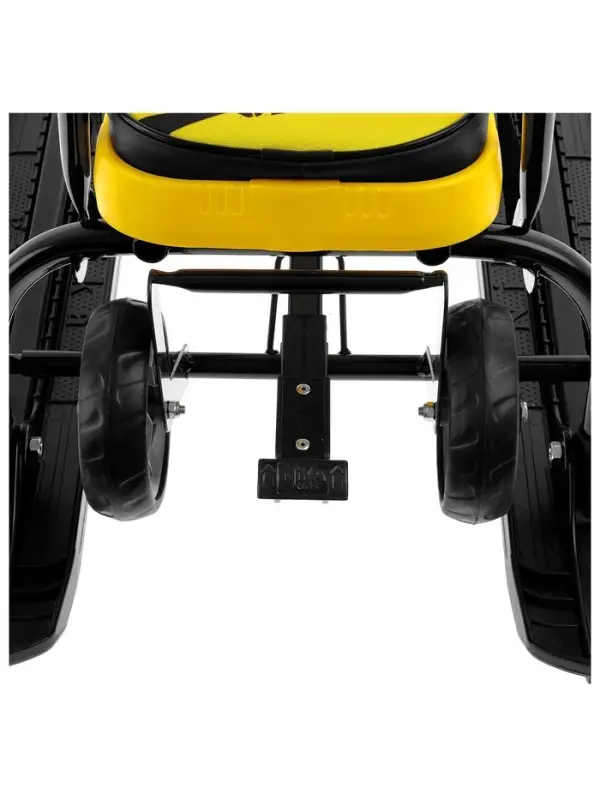 Снегокат &laquo;Тимка спорт 6&raquo; Winter sport, со спинкой, с родительской ручкой, жёлтый, чёрный, ТС6/WS Nika Kids