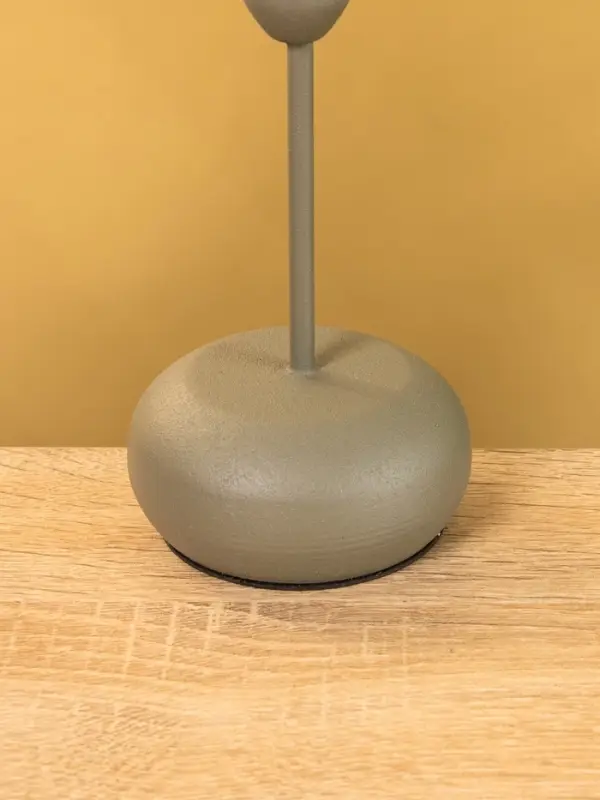 Подсвечник на 1 свечу текстурный  Подсвечник на 1 свечу текстурный "Графит" 8х8х15,5 см