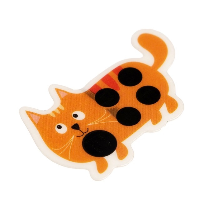 Детский термометр - наклейка налобный  Детский термометр - наклейка налобный "Котенок", до 40°, 3.9 х 2.5 см