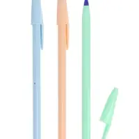 Набор ручек шариковых 3 шт. BIC Cristal Пастель, синяя, 1.0 мм, синие
