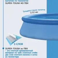 Бассейн надувной INTEX Easy Set 28108NP, 244&times;61 см, 1942 л, фильтр-насос 1250 л/ч, от 6 лет, круглый