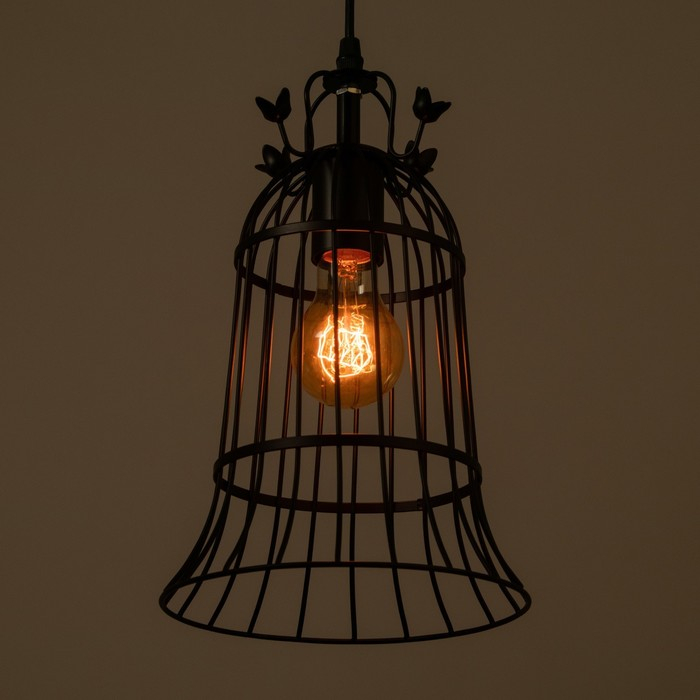 Светильник BayerLux "Колокол" 1х40Вт E27 черный 19х19х120 см.