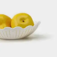 Ваза для хлеба и фруктов &laquo;Вязание&raquo;, 18&times;4.5 см, рисунок МИКС, белая