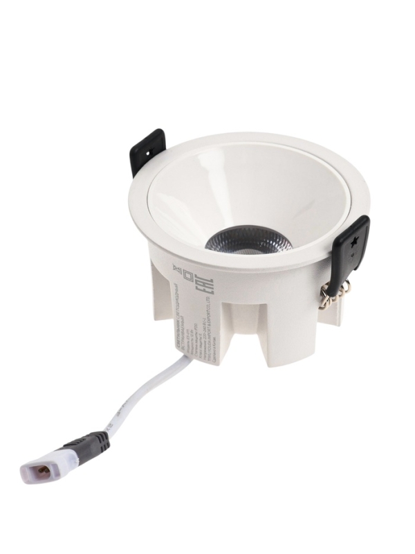 Светильник светодиодный встраиваемый, 12Вт, 4000К, с драйвером, D65, белый