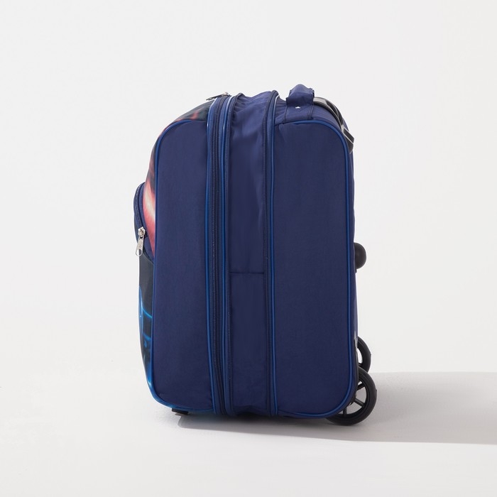 Чемодан малый 16" на молнии, цвет синий