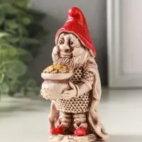 Фигурка гипс &laquo;Гном с мешком монет&raquo;, 11&times;6 см, роспись, слоновая кость