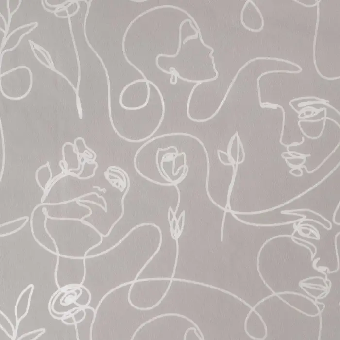 Бумага упаковочная тишью «Линейные лица», 50 х 70 см