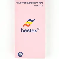 Нитки мулине Bestex, оранжевый цвет (108), 24 шт. в уп.