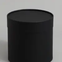 Коробка подарочная, завальцованная &laquo;Чёрная&raquo;, 21&times;21 см