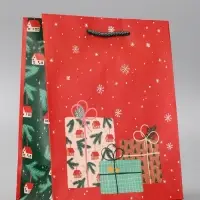 Пакет подарочный новогодний ламинированный &laquo;Подарки&raquo;, 18&times;10&times;22.3 см