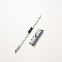 VETTA Окномойка с телескопической ручкой 111см, с резин.держателем, серая, арт.KFC010