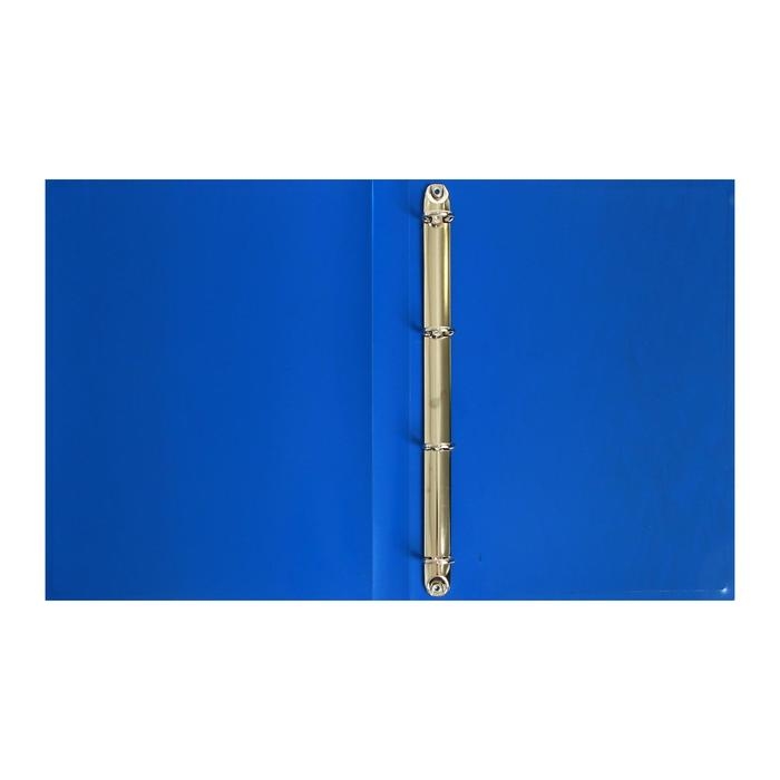 Папка на 4 кольцах А4, Calligrata, 25 мм, 500 мкм, синяя Папка на 4 кольцах А4, Calligrata, 25 мм, 500 мкм, синяя