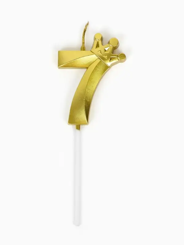 Свеча для торта "Корона" цифра 7