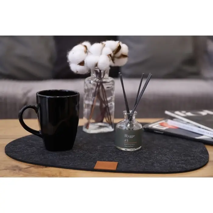 Салфетка сервировочная на стол Доляна &laquo;Грэй&raquo;, 33.5&times;38.4 см, толщина 4 мм, чёрная