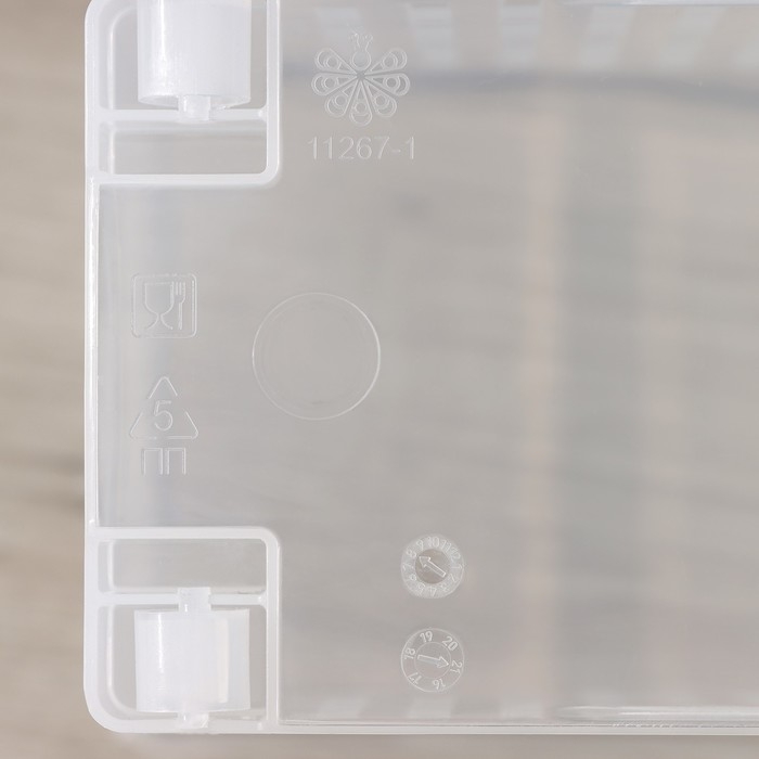 Контейнер для хранения на колёсиках RICCO, 6 л, 35,5×13×20 см, с ручкой, цвет прозрачный Контейнер для хранения на колёсиках RICCO, 6 л, 35,5×13×20 см, с ручкой, цвет прозрачный