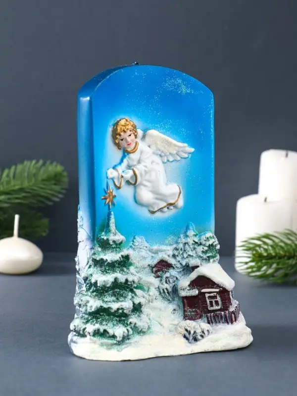 Свеча фигурная "Рождественская звезда" 7,5х11х16 см