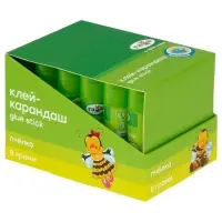 Клей-карандаш ПВП 8 г, Гамма "Пчелка", прозрачный 1392022.08