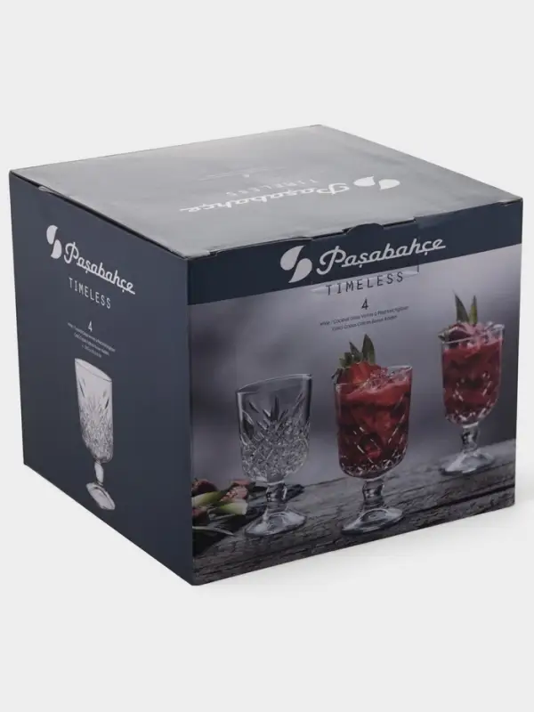 Набор бокалов для вина Paşabah&ccedil;e Timeless, 320 мл, 4 шт., стекло, прозрачный