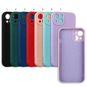 Чехол для iPhone 13 цветной силикон