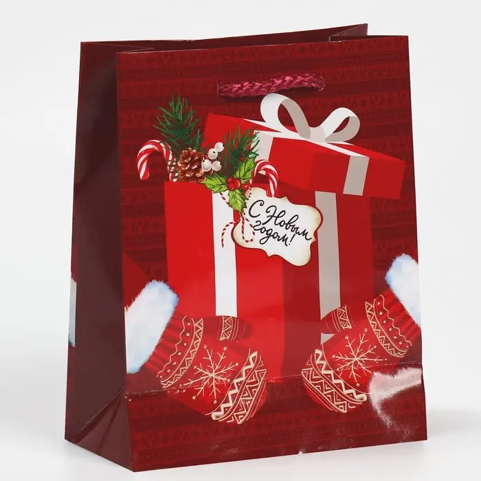 Пакет подарочный новогодний ламинированный «Для тебя», S 12 х 15 х 5.5 см Пакет подарочный новогодний ламинированный «Для тебя», S 12 х 15 х 5.5 см
