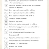 Аптечка для оказания первой помощи работникам ФЭСТ, сумка 0370/1, приказ а 262н
