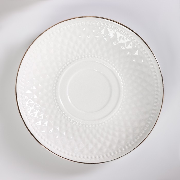 Кофейная пара керамическая с ложкой Coffee, 2 предмета: кружка 190 мл, блюдце, рисунок микс Кофейная пара керамическая с ложкой Coffee, 2 предмета: кружка 190 мл, блюдце, рисунок микс