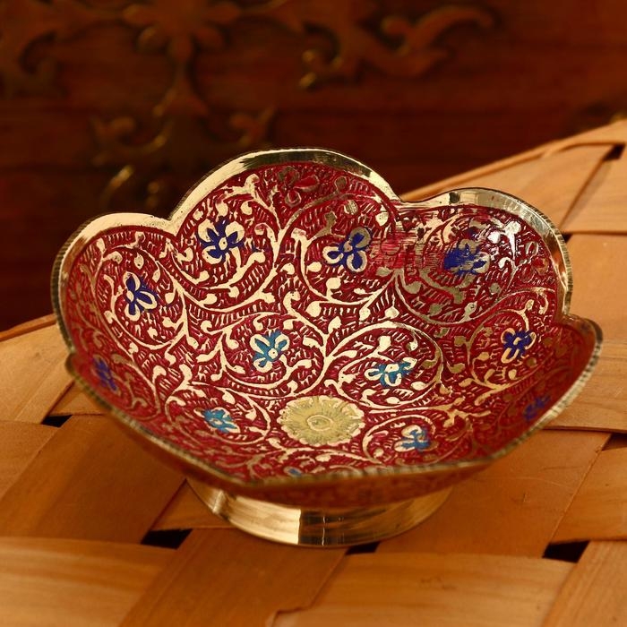 Блюдце "Венге" латунь 10х10х4 см