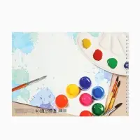 Альбом для рисования 40 листов А4 на пружине &laquo;Краски&raquo; обложка 200 г/м&sup2;, бумага 100 г/м&sup2;.