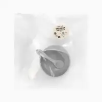 Тарелка детская на присоске и ложка, серый, Mum&Baby Тарелка детская на присоске и ложка, серый, Mum&Baby