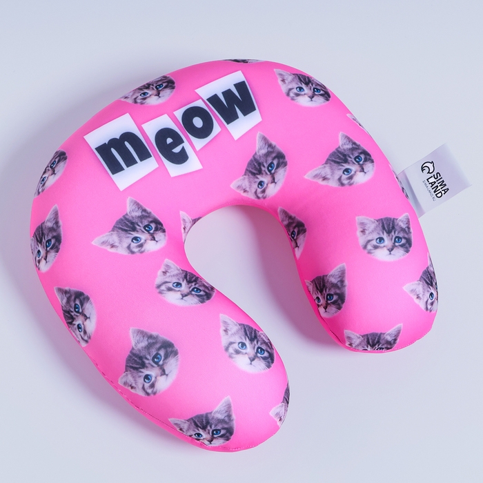 Подушка детская для путешествий антистресс «Котик meow» Подушка детская для путешествий антистресс «Котик meow»