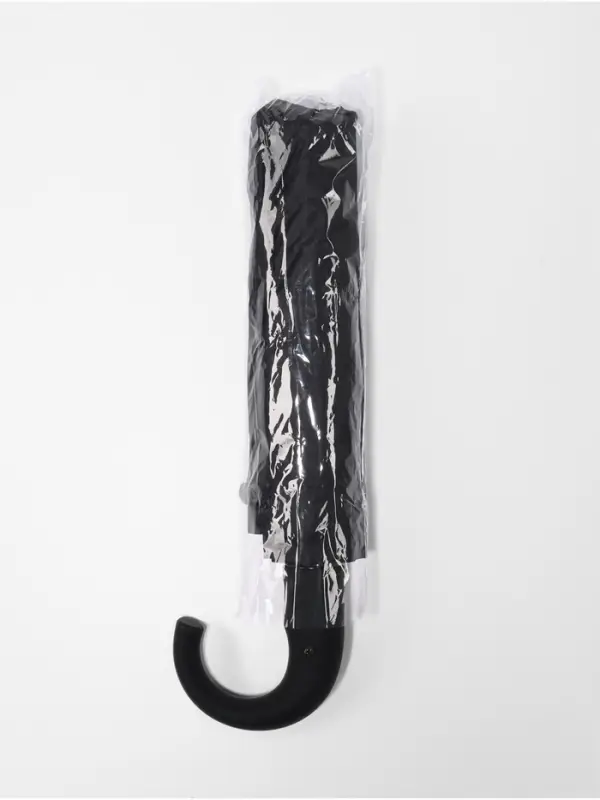 Зонт полуавтоматический &laquo;Мрак&raquo;, эпонж, 3 сложения, 8 спиц, R=47/55 см, d=94 см, чёрный