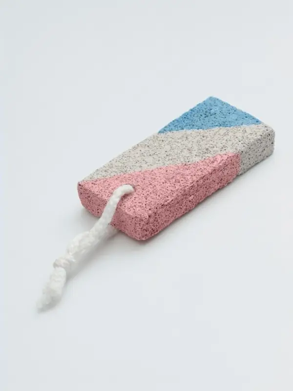 Пемза для педикюра, с подвесом, 8.5×4.5 см, разноцветная