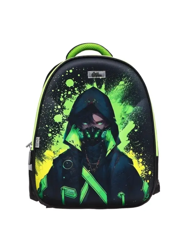 Рюкзак школьный, каркасный, 39&times;30&times;14 см &laquo;В маске&raquo;